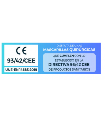 Mascarillas quirúrgicas IIR, 25 unidades