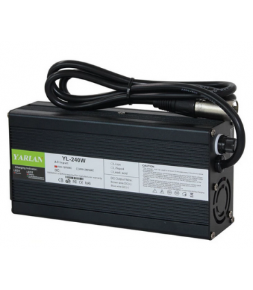 Cargador 24 V 8 Amperios para sillas eléctricas, scooters, patinetes