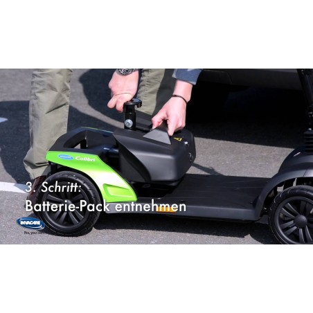 Scooter Colibrí 4 ruedas desmontable 18 Ah